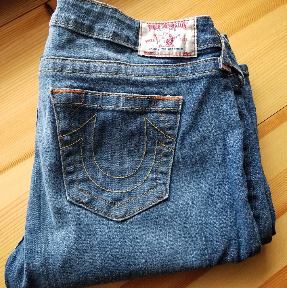 Made in USA True Religion brand Jeans sz 32 x 31.5 - Picture 5 of 11